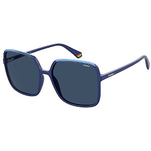 Óculos de Sol Polaroid PLD 6128/S/59 Azul - Polarizado