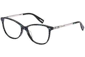 Óculos de Grau Victor Hugo VH1773S 0ARR/54 Azul Estampado/Prata