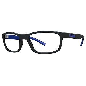 Óculos de Grau HB Polytech 93121/54 Preto Fosco/Azul