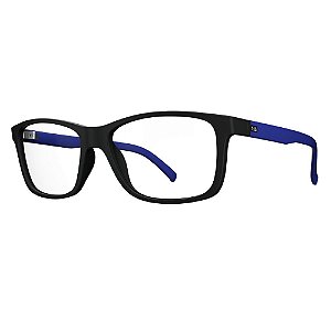 Óculos de Grau HB Polytech 93104/53 Preto/Azul Fosco