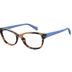Óculos de Grau Polaroid D370/52 Azul Havana