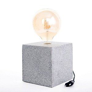 Luminária Cube G - Granito Cinza