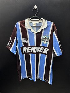 CAMISA DO GRÊMIO 1995 TRICOLOR #9 BORDA Nº AZUL - M
