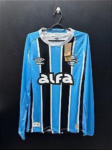 CAMISA DO GRÊMIO 2025 TRICOLOR ALFA S/N (MANGA LONGA) - P