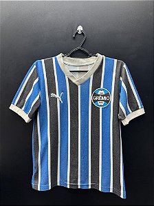 CAMISA DO GRÊMIO 1983 RETRÔ TRICOLOR PUMA #7 - GG (FEMININA)
