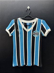 CAMISA DO GRÊMIO 1983 RETRO LICENCIADA TRICOLOR #7 - M (FEMININA)