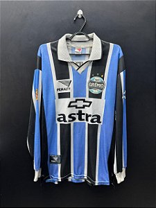 CAMISA DO GRÊMIO 1999 TRICOLOR #10 - M (MANGA LONGA)