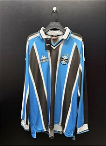 CAMISA DO GRÊMIO 2001 TRICOLOR S/ PATROCÍNIO #10 - GG (MANGA LONGA)