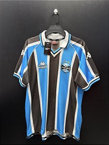 CAMISA DO GRÊMIO 2001 TRICOLOR #10 S/ PATROCÍNIO - M