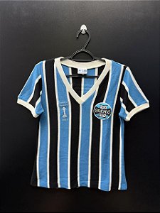 CAMISA DO GRÊMIO 1983 RETRO TRICOLOR LICENCIADA #7 - G (FEMININA)