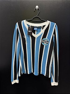 CAMISA DO GRÊMIO 1983 RETRO TRICOLOR LICENCIADA #7 - G (FEMININA)