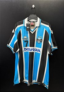 CAMISA DO GRÊMIO 2001 TRICOLOR #7 - G (AUTOGRAFADA)