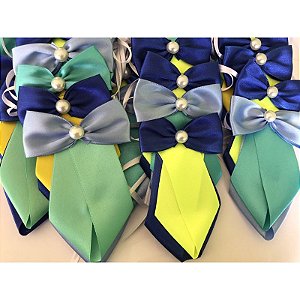 Gravata pet luxo - 10 Gravatas dupla de luxo linda para Pet cachorro macho porte medio a grande - Gravatinha cachorro