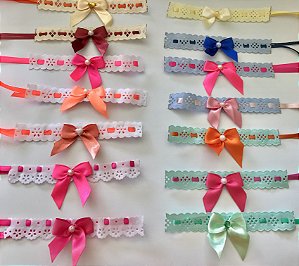 Passa Fita Laçarote Pescoço Pet Banho Tosa gato Kit 10 Und