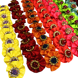 Micro laços para penteado Pet. Laço fuxiquinho Pet pequeno