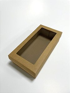 CAIXA RETANGULAR COM VISOR TAM. 350x181x92 - 25 UNIDADES