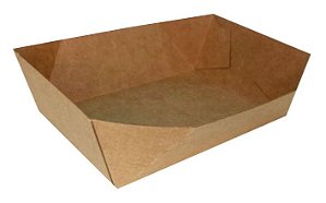 EMBALAGEM LANCHE MULTIUSO KRAFT - 115x80x41mm - 50 UNIDADES