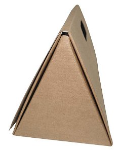 EMBALAGEM KRAFT MALETA TRIANGULAR PARA 1 GARRAFA - 332X135X143MM - 25 UNIDADES