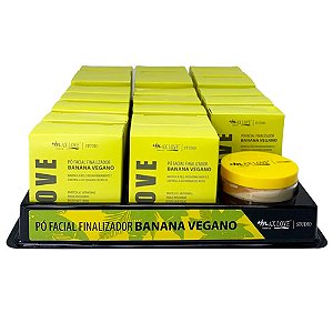Pó Facial Finalizador Banana Vegano Max Love – Box c/ 22 unid