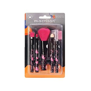 Kit com 5 Pincéis para Maquiagem Macrilan KP5-35