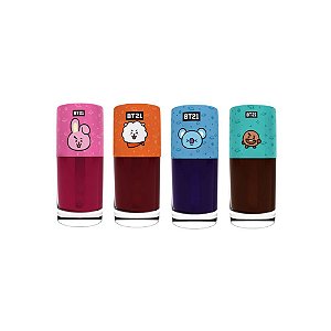 Lip Tint BT21 BT17 - Kit c/ 04 unid