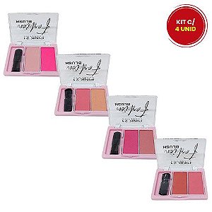 Paleta de Blush Fashion Pink 21 Cosmetics CS3129 - Kit c/ 04 unid