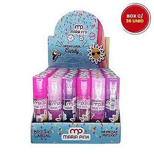 Brilho Labial Infantil Candy Maria Pink MP10007 - Box c/ 36 unid