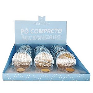 Pó Compacto Micronizado Cores Médias Mia Make 245 - Box c/ 24 unid