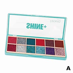 Paleta de Sombras 12 Cores Shine+ Febella PSO30316