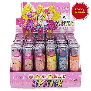 Batom Bastão Teen Frutas Lipstick Febella BM4025 - Box c/ 24 unid