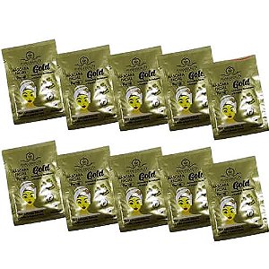 Máscara Facial Gold Peel Off Phállebeauty PH0016 - Pcte c/ 10 unid