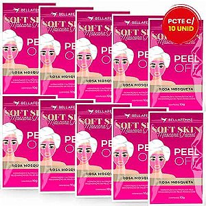 Máscara Facial Rosa Mosqueta Peel Off Soft Skin Bella Femme SS80018 – Pct c/ 10 unid