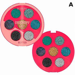 Paleta de Glitter 7 Cores Dreamy Girl SP Colors SP234