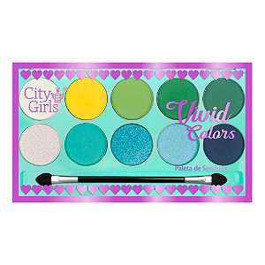 Paleta de Sombras Vivid Colors Cor B City Girls CG243