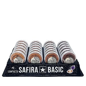 Pó Compacto Cores Escuras Safira - Box c/ 24 unid