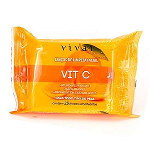 Lenço de Limpeza Facial Vitamina C Vivai 5057.1.1