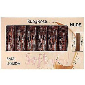 Base Soft Matte Ruby Rose HB-8050 Cor Nude 3 - Box c/ 06 unid