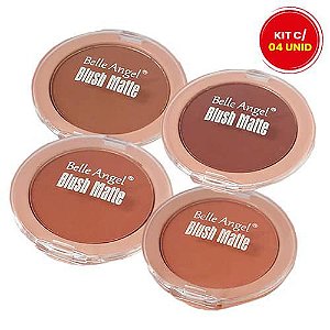 Blush Matte Belle Angel B011 – Kit c/ 04 unid