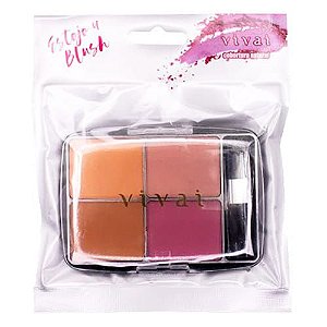 Estojo 4 Blushes Vivai 4043.1.1