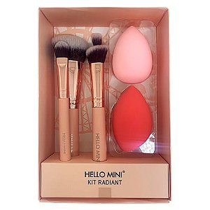 Kit de Pincéis e Esponjas Radiant Hello Mini KIT372