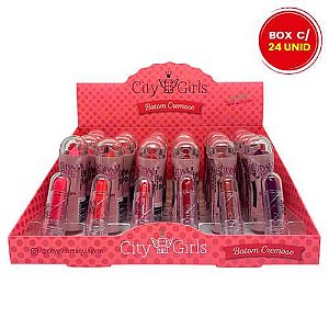 Batom Bastão Cremoso City Girls CG231 - Box c/ 24 unid