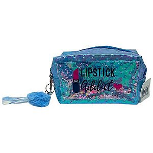 Necessaire Estampada Lipstick Addict LUA210-016-13-13-1