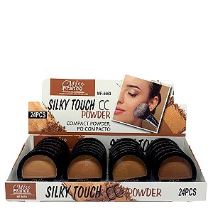 Pó Compacto Silky Touch Miss France MF-8653 - Box c/ 24 unid