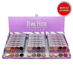 Paleta de Sombras Tô na Pista Mia Make 276 - Box c/ 24 unid