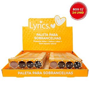 Paleta para Sobrancelhas Lyrics LY0121 - Box c/ 24 unid