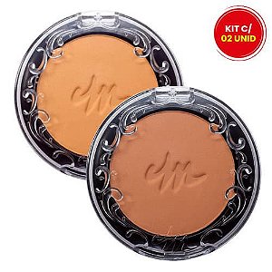 Pó Facial Compacto para Contorno Cor 03 e 04 Max Love - Kit c/ 02 unid