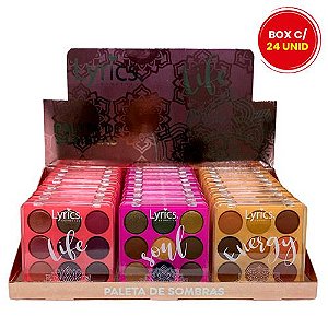 Paleta de Sombras Life Lyrics HB101977 - Box c/ 24 unid