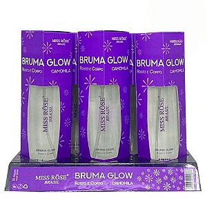 Bruma Glow Rosto e Corpo Camomila Miss Rôse 9006-800B - Box c/ 15 unid