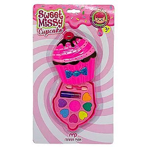 Sombra e Batom Infantil Sweet Missy Cupcake Maria Pink MP10022