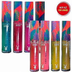 Sombra Líquida Multi Vegan Tropicália Playboy PB1120 - Kit c/ 08 unid